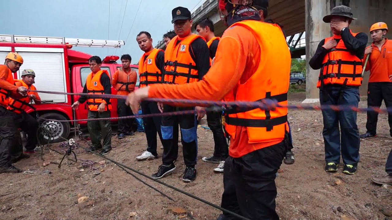 อบรมกู้ภัยปาย#3 การขึงเชือก