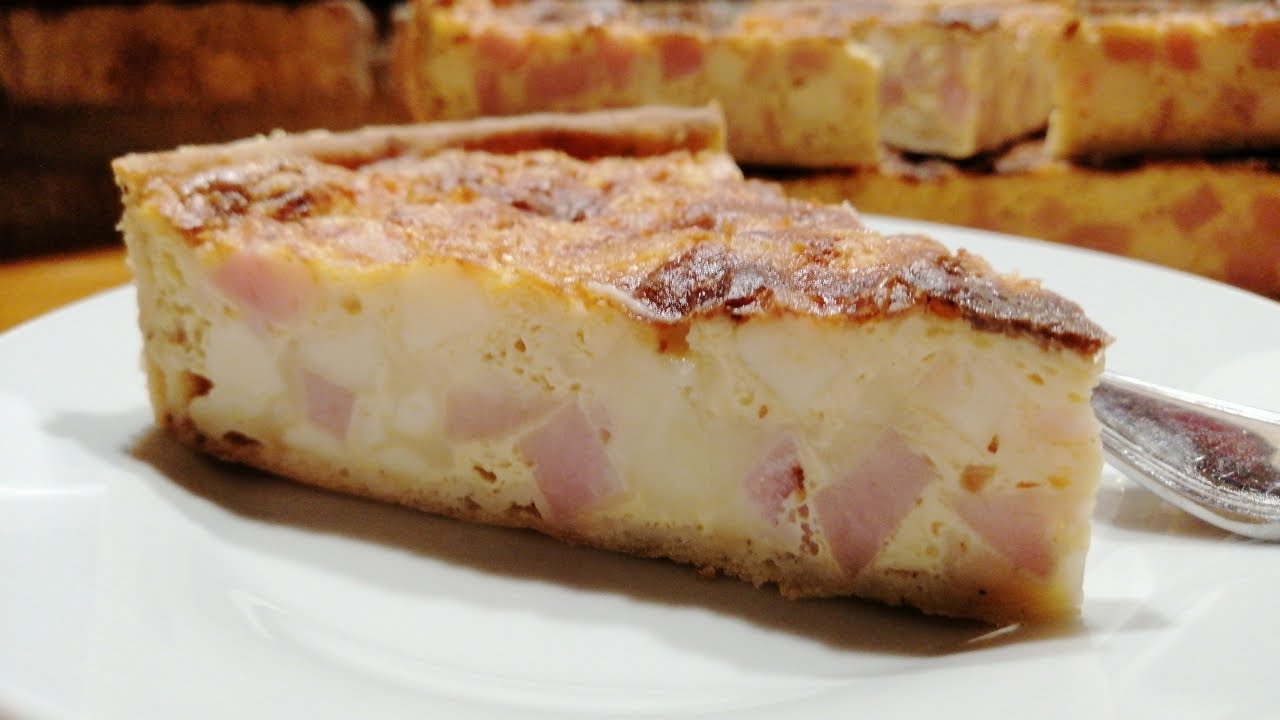 TARTA de JAMON y QUESO / Super Fácil !!!