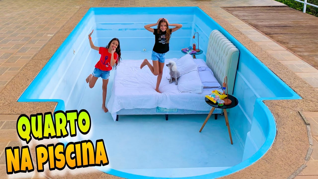 FIZEMOS UM QUARTO NA NOSSA PISCINA - MILLENA E MANU MAIA