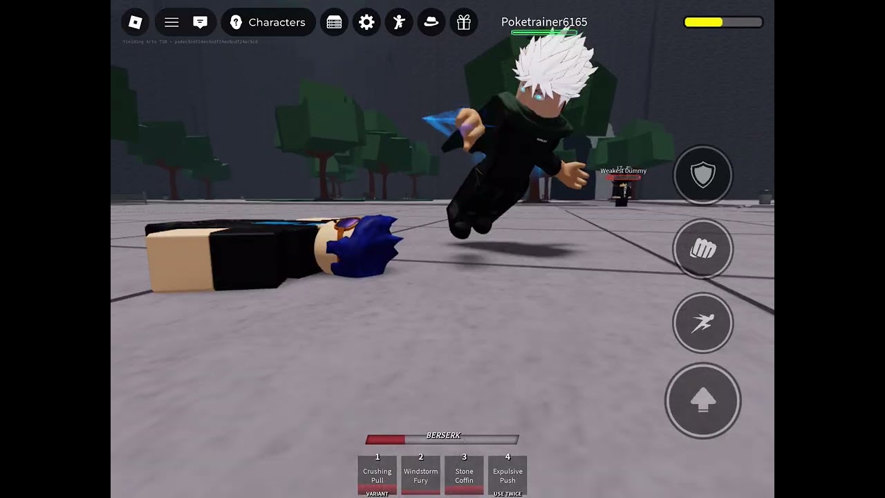 me nuking fake gojo in the strongest battlegrounds