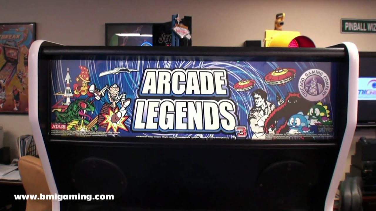 Arcade Legends 3 - Multigame Classic Video Arcade Game Machine - BMIGaming.com - Chicago Gaming