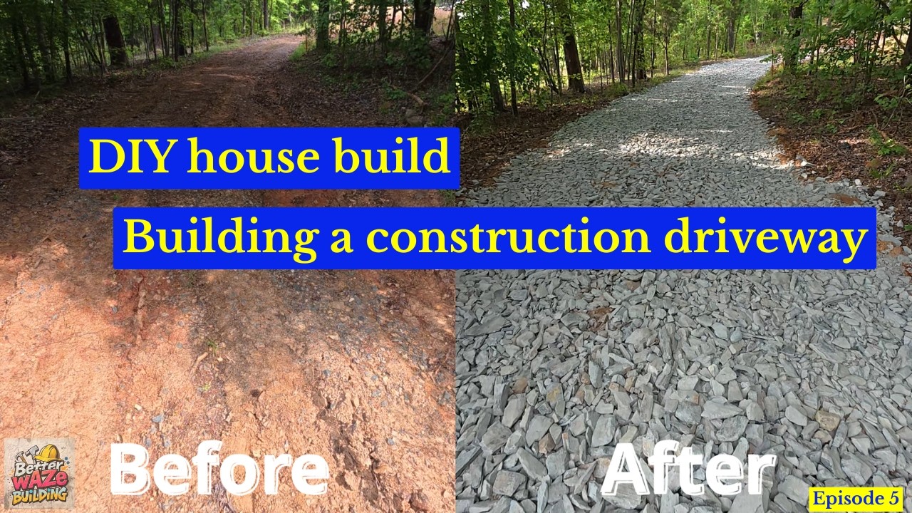 DIY house build Ep.5 - Building a construction driveway