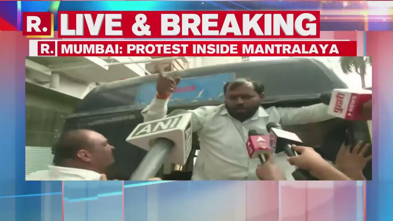 Protesters seeking land compensation enter Mumbai's Mantralaya, police takes action
