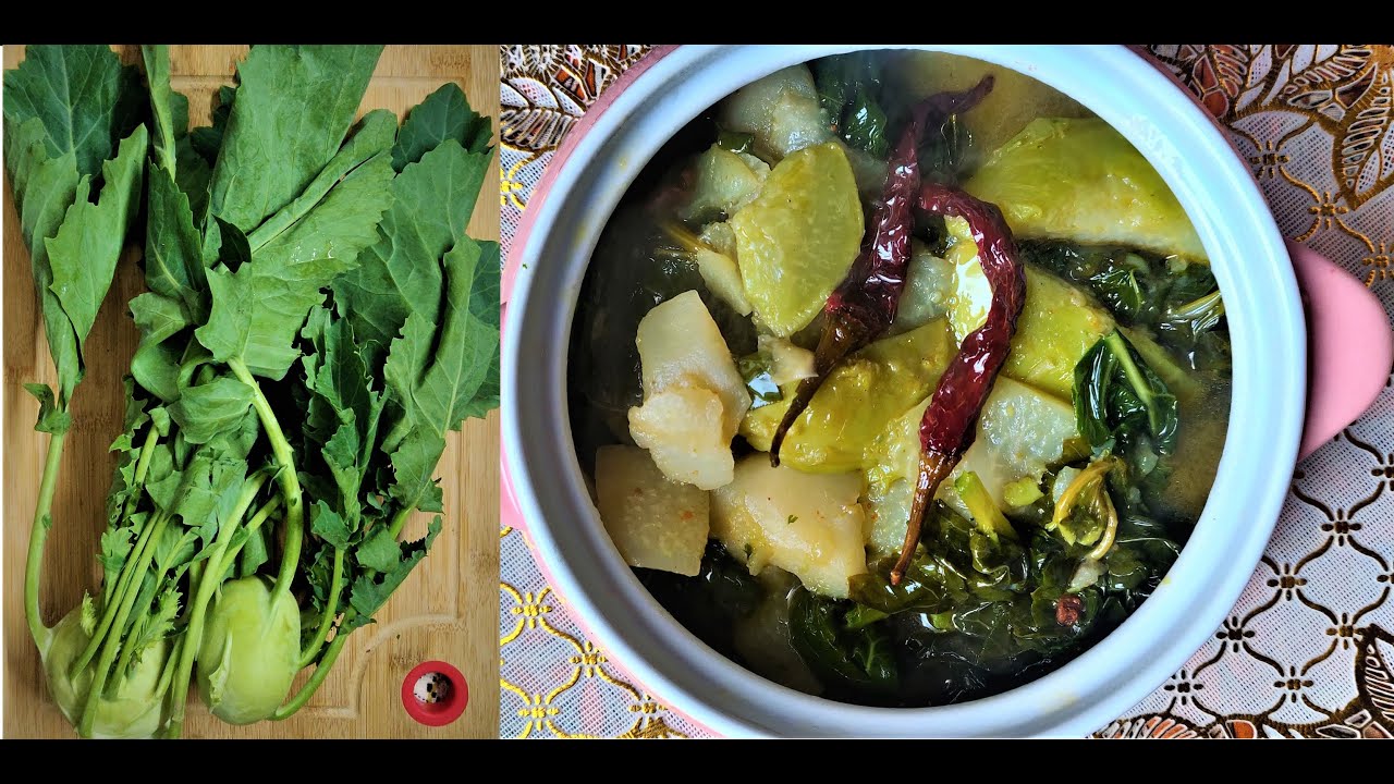 Authentic Kashmiri Kadam ka Saag | Kashmiri Monji Hakh | कश्मीरी हरा साग | गांठ गोभी | Collard leaf