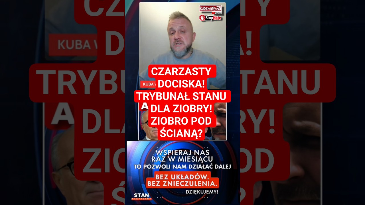 ‼️CZARZASTY ATAKUJE! Trybunał Stanu dla Ziobry - Marszałek odpala procedurę BEZ LITOŚCI‼️