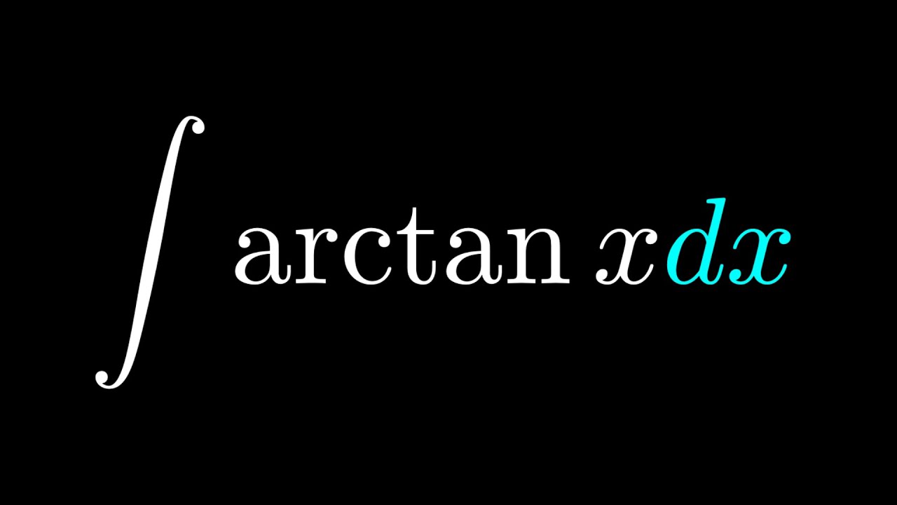 Integral of arctan x dx