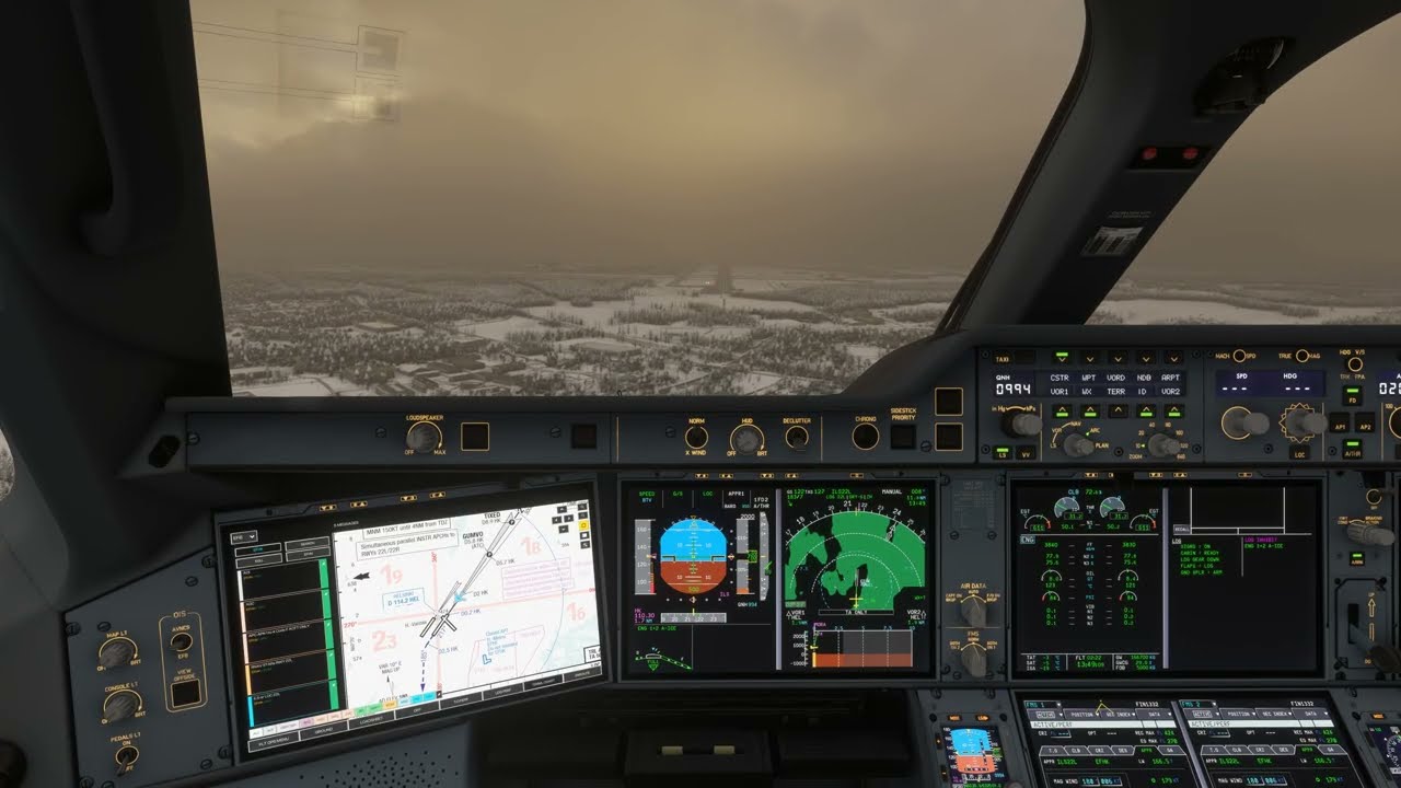 Smooth -124fpm Landing in Winter Helsinki! | Finnair A350-900 | London to Helsinki | MSFS 2024