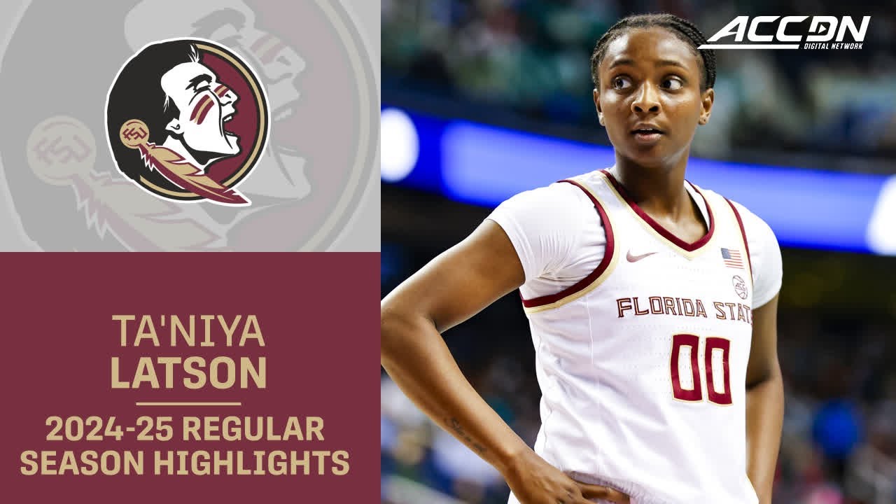 Ta'Niya Latson 2024-25 Regular Season Highlights | Florida State Guard