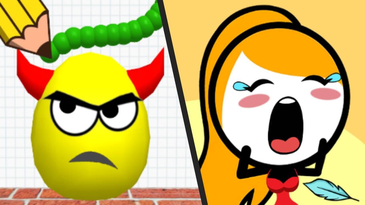 DRAW TO SMASH vs SAVE HER - New Levels Satisfying Double Gameplay Walkthrough Android ios
