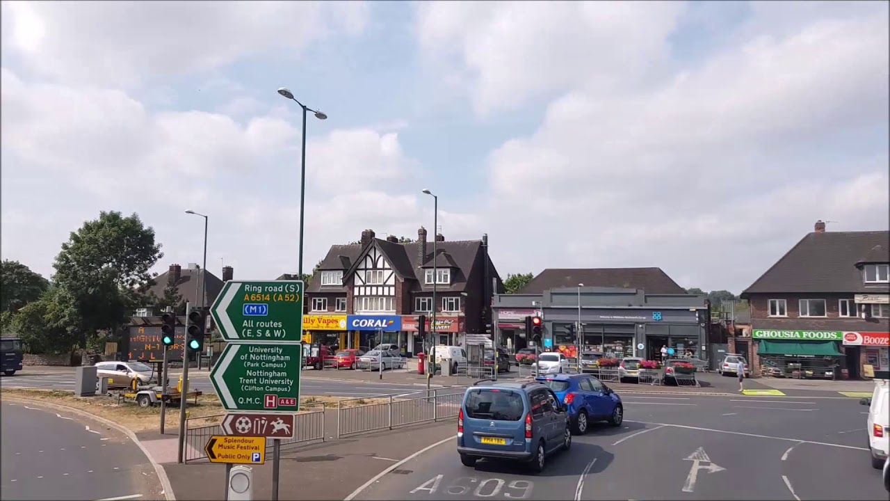 NCT Pink Line 30 Full Route Visual- City, Victoria Centre to Wollaton Vale