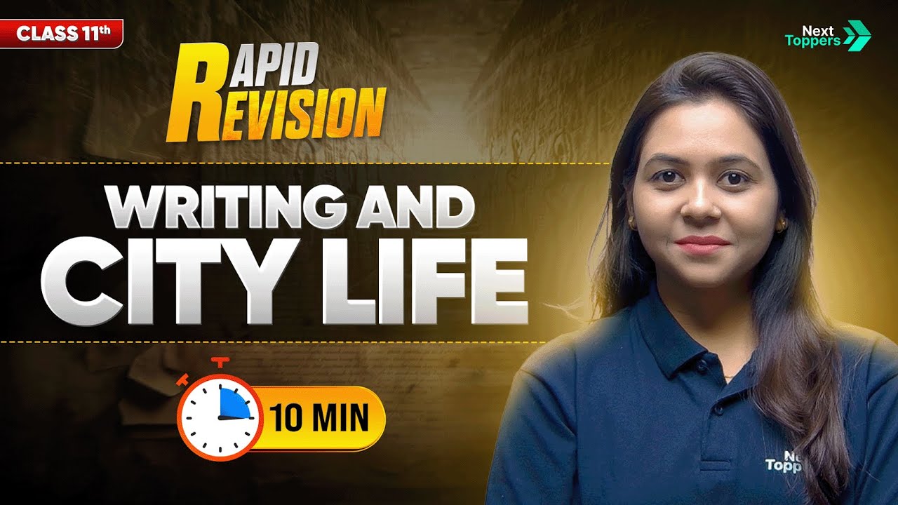 Writing and City life Class 11 | 11th History Chapter 1 Rapid Revision | Ayushi Ma'am