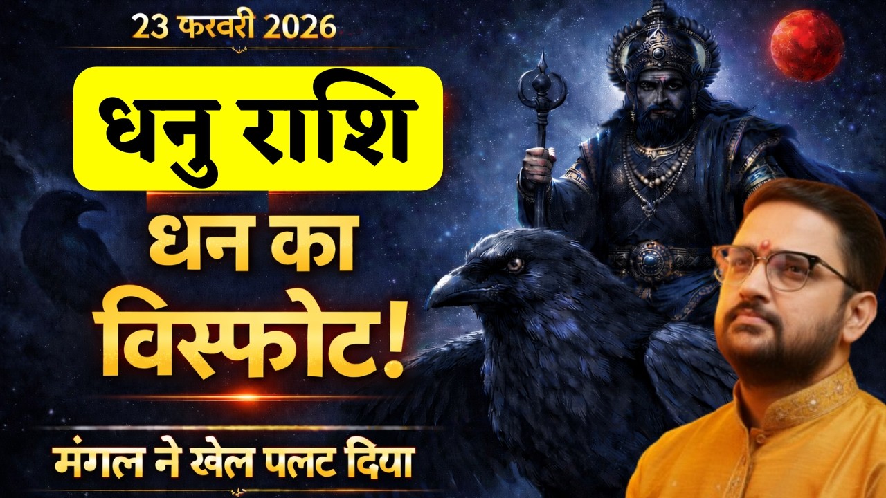 Dhanu Rashi | 23 Feb 2026 मंगल कुंभ में प्रवेश | धनु राशि का धन योग जागा! | Sagittarius