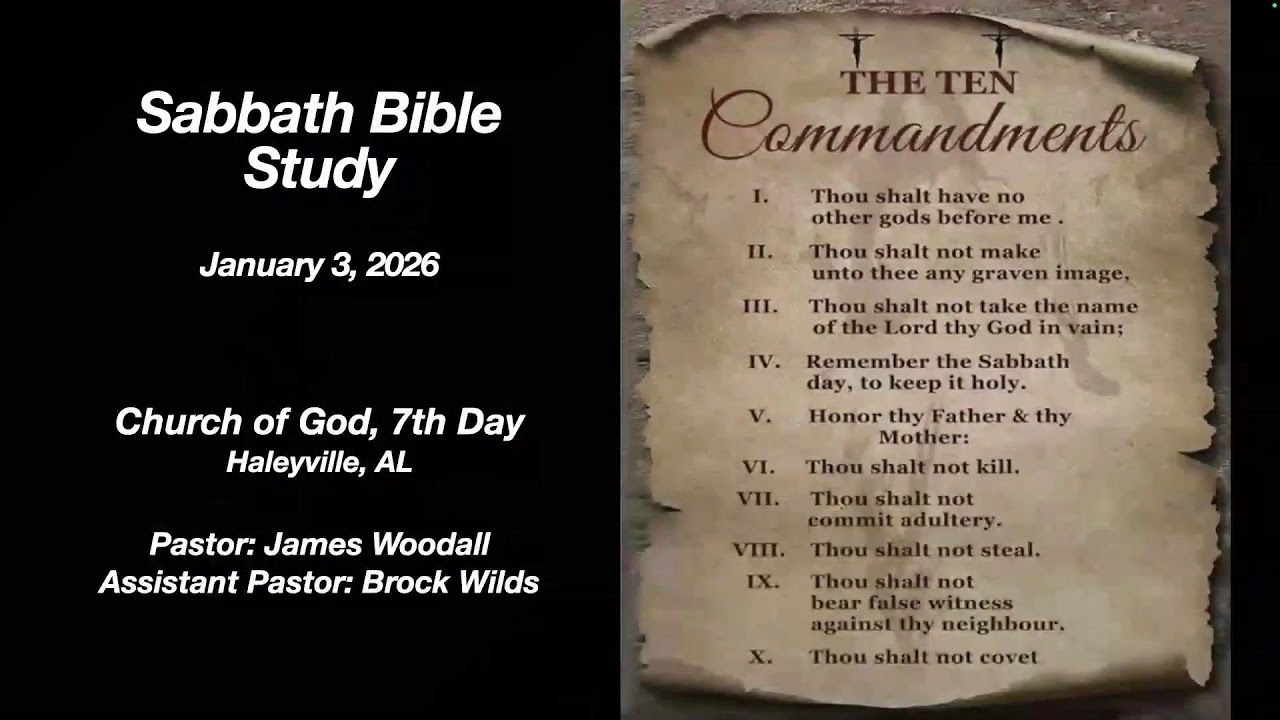 Jan 10 Sabbath Bible Study