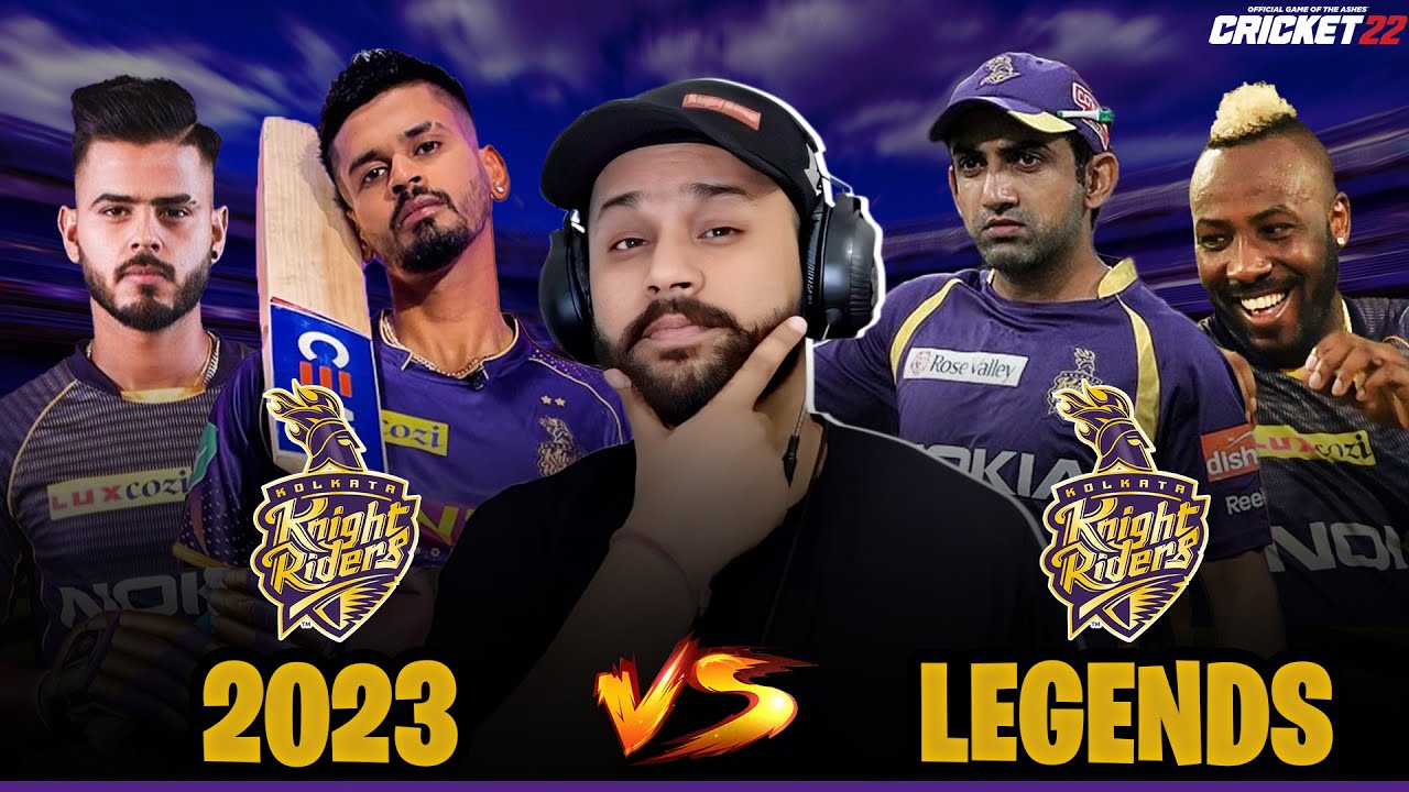 EPIC CLASH: KKR Legends vs KKR Current Team ft. Gambhir and Iyer I Cricket 22