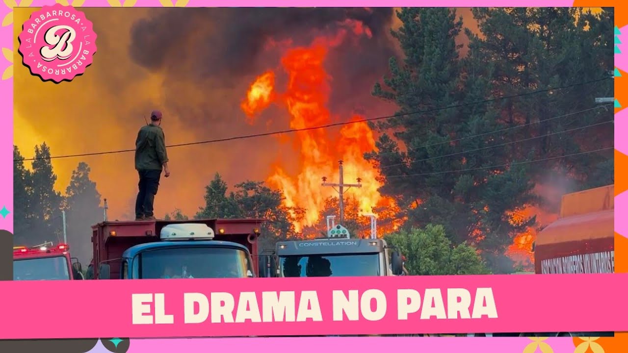 URGENTE: Se reavivaron los focos de incendio en el sur por el calor | #ALaBarbarossa