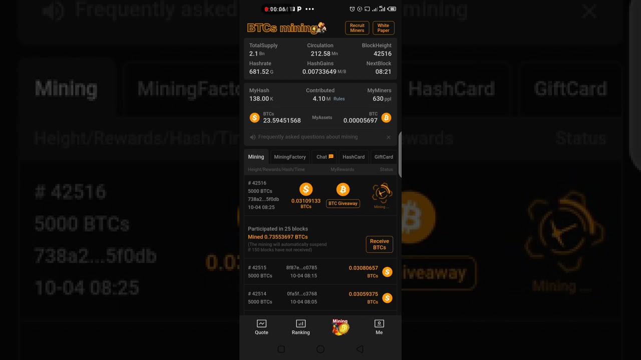 How To Operate  Btcs Satosi Mining App Full Guide