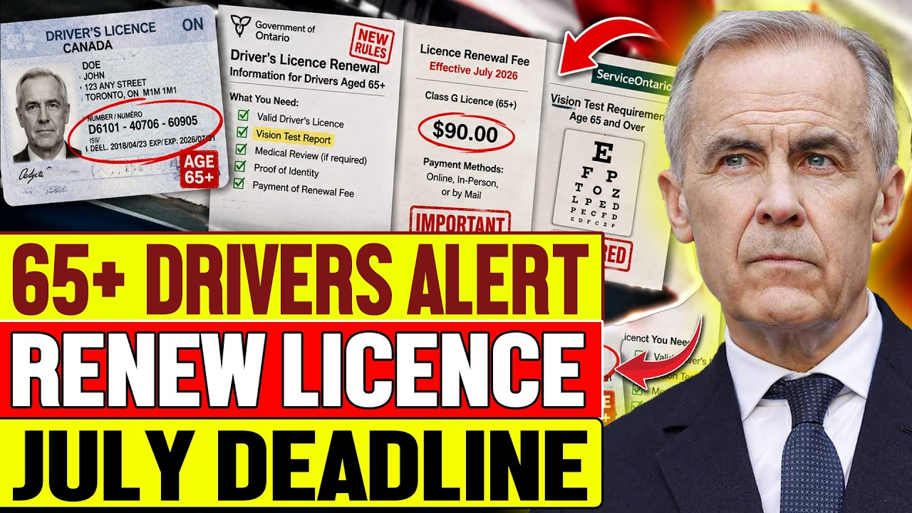 65+ Canadian Drivers Alert What You Need to Renew Your Licence in July 2026