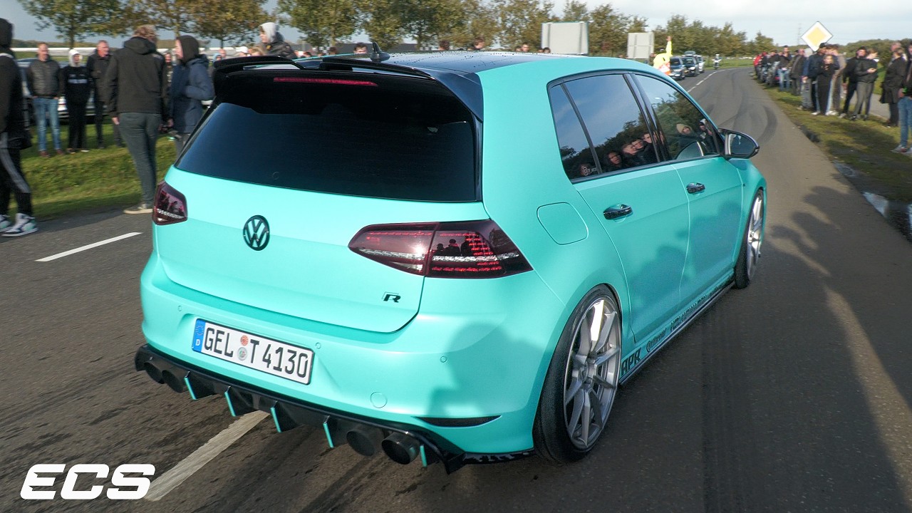 Modified Cars Leaving a Car Show !