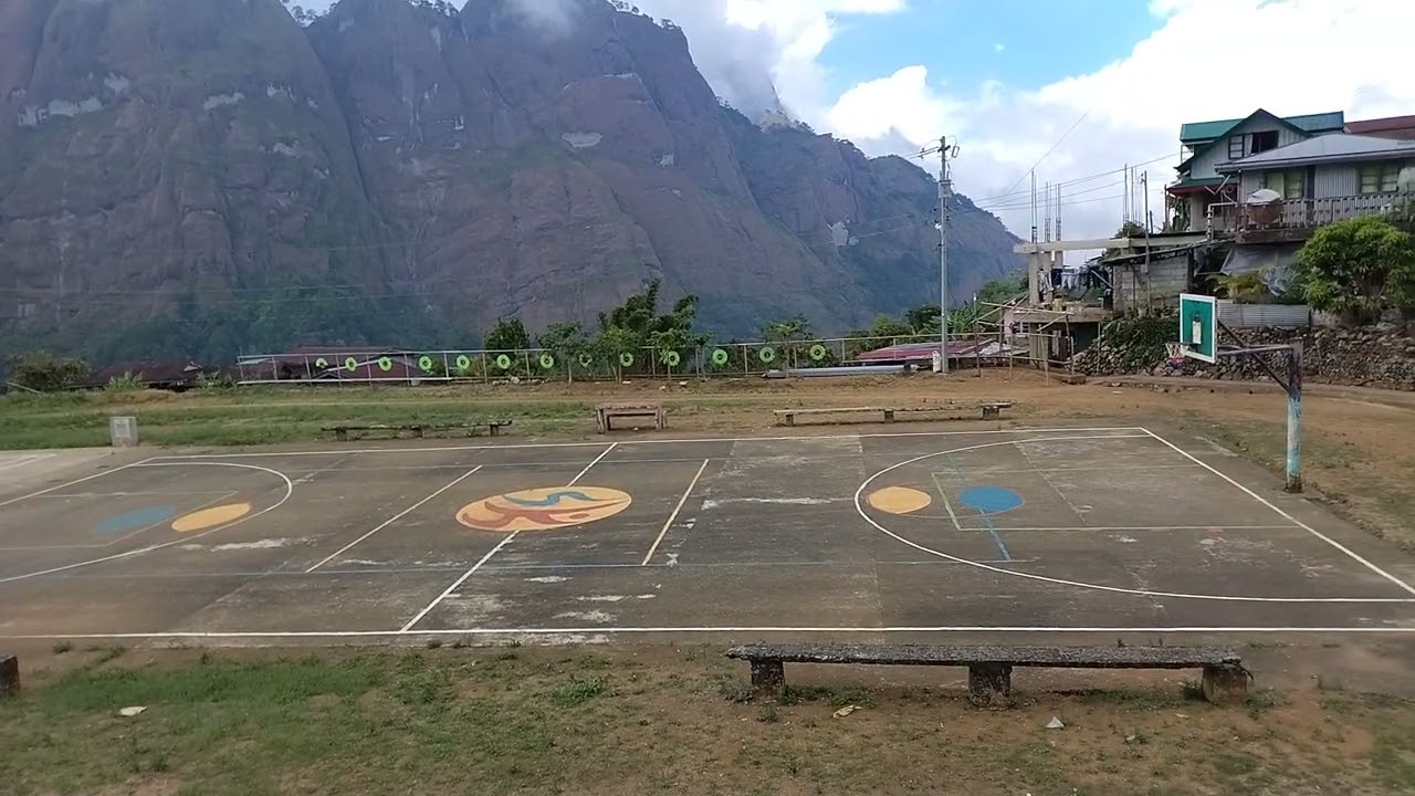 Sa wakas napuntahan din kita basketball court na nag viral.......( Bakun Poblascion Benguet)ALECOY..