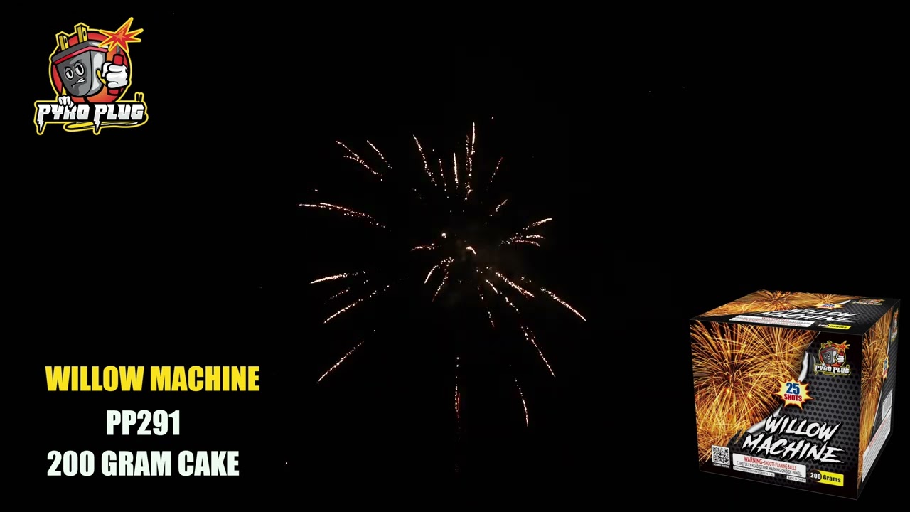 Willow Machine PP291 200g Cake By Pyro Plug Fireworks