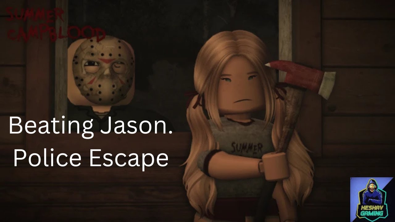 Beating the Sh*t Out of Jason! | Roblox Summer Camp Blood (Police escape)