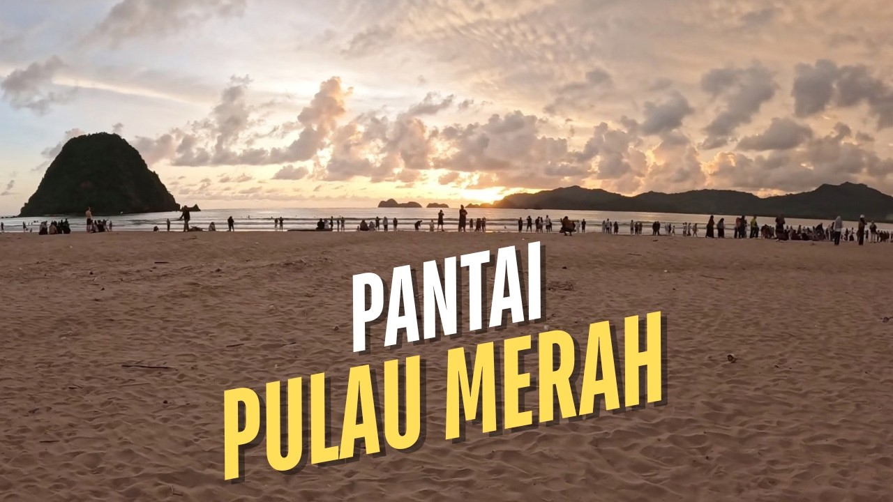 Menikmati Sunset Menakjubkan Di Pulau Merah