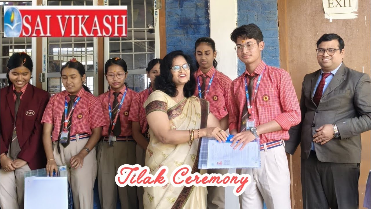 Tilak Ceremony of Grade X students | SAI VIKASH SCHOOL #saivikash #blessings #school #students 