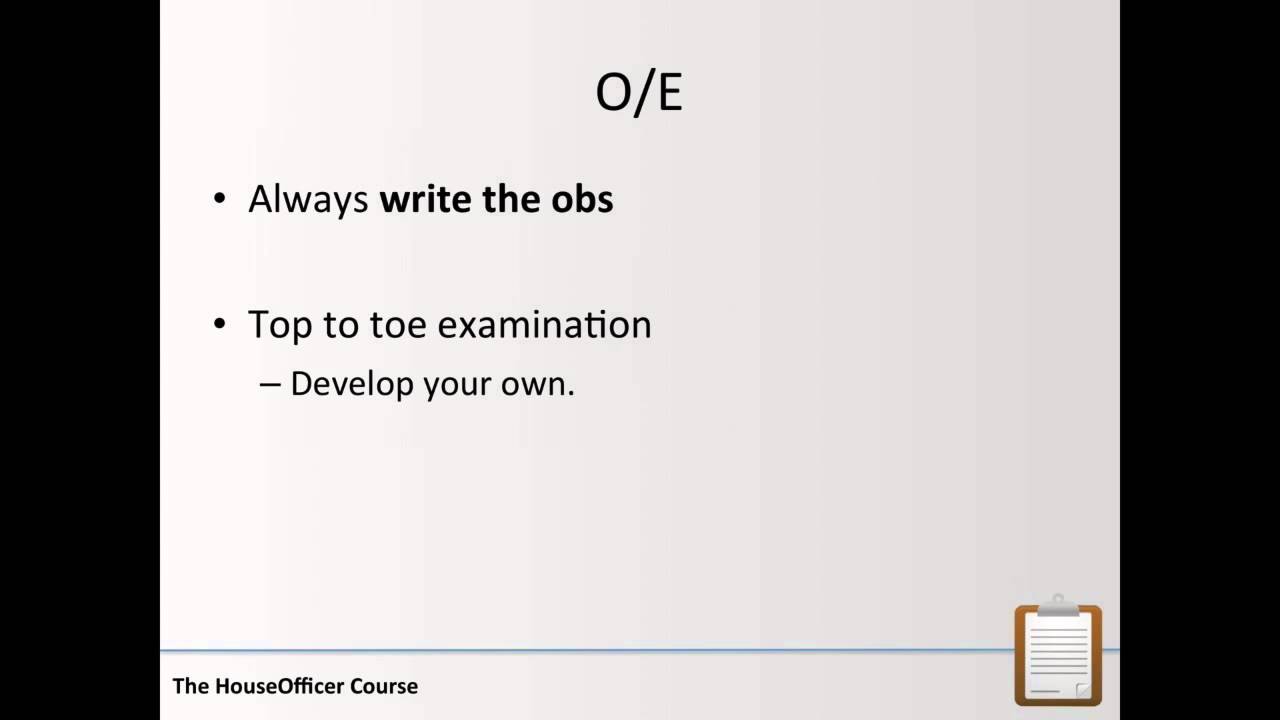 Clerking and Writing in the Notes for FY1s