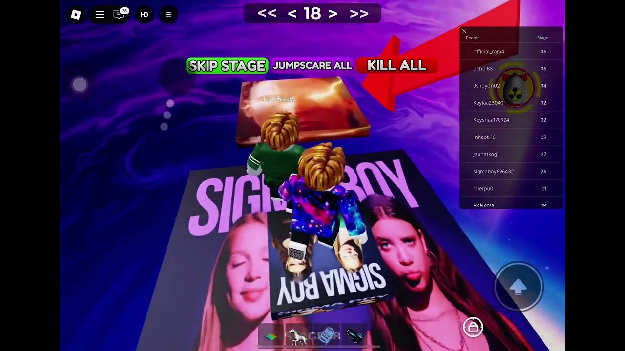Playing sigma boy obby