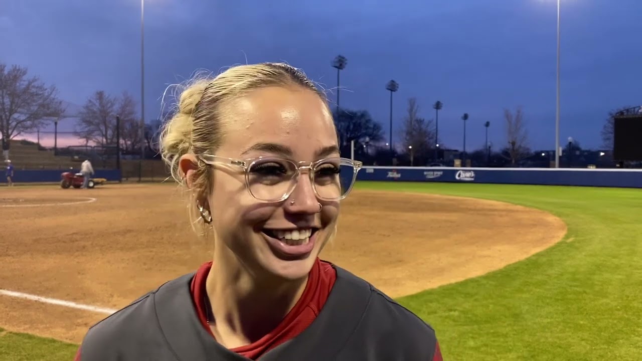 Oklahoma Softball: Pitcher Sam Landry Tulsa postgame