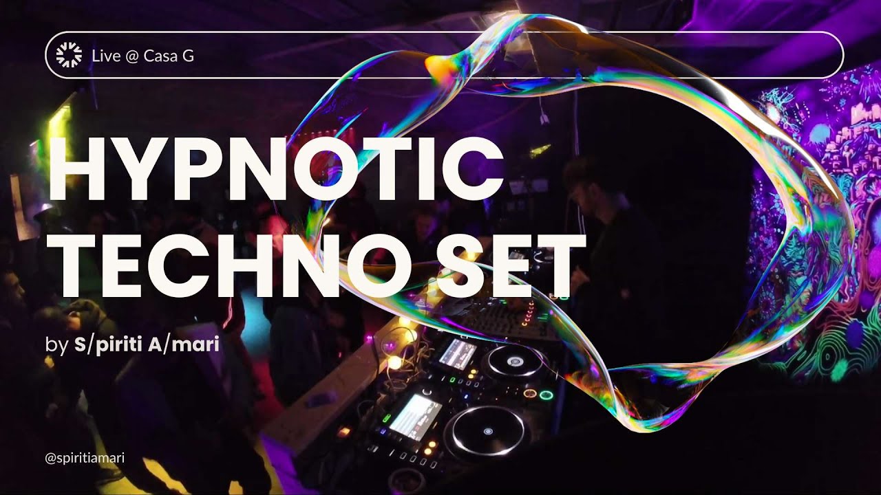 Hypnotic Techno Set Live @ CASA G | 145 BPM Underground Techno Mix (Bours?, Voicex, Maurer)