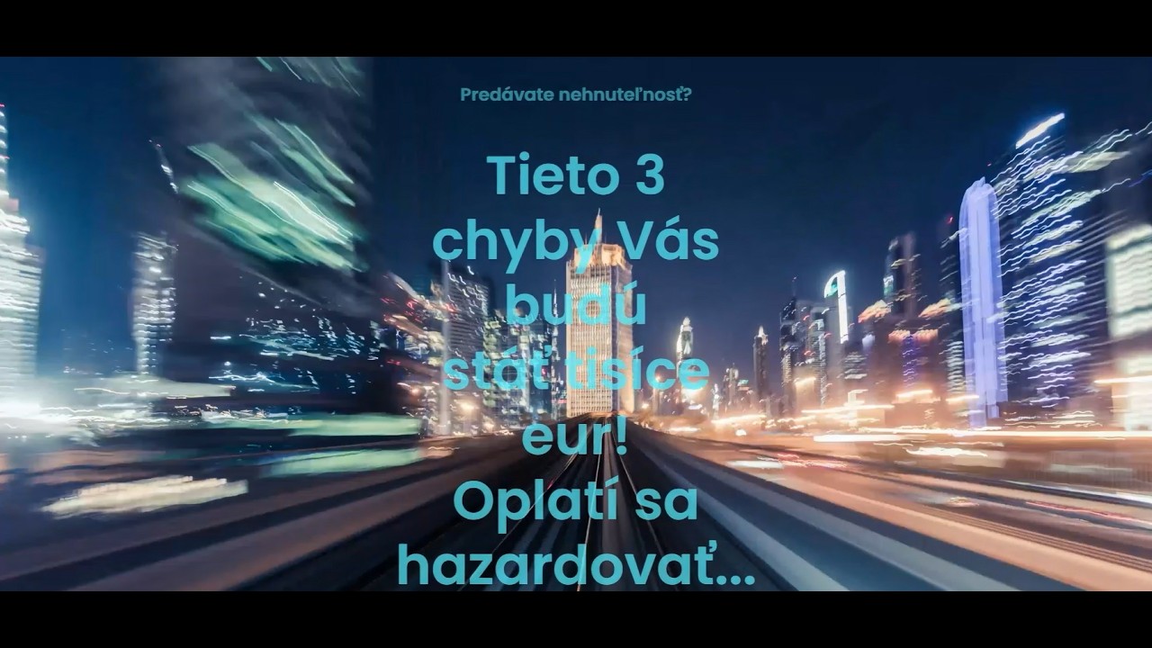 Tieto chyby Vás budú stáť pri predaji nehnuteľnosti tisíce Eur! Oplatí sa hazardovať...