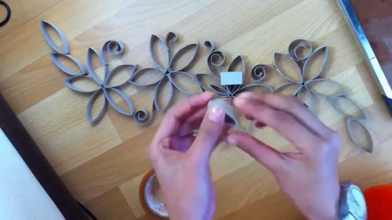 DIY FLORES CON ROLLOS DE PAPEL,  DIY FLOWERS WITH PAPER ROLL