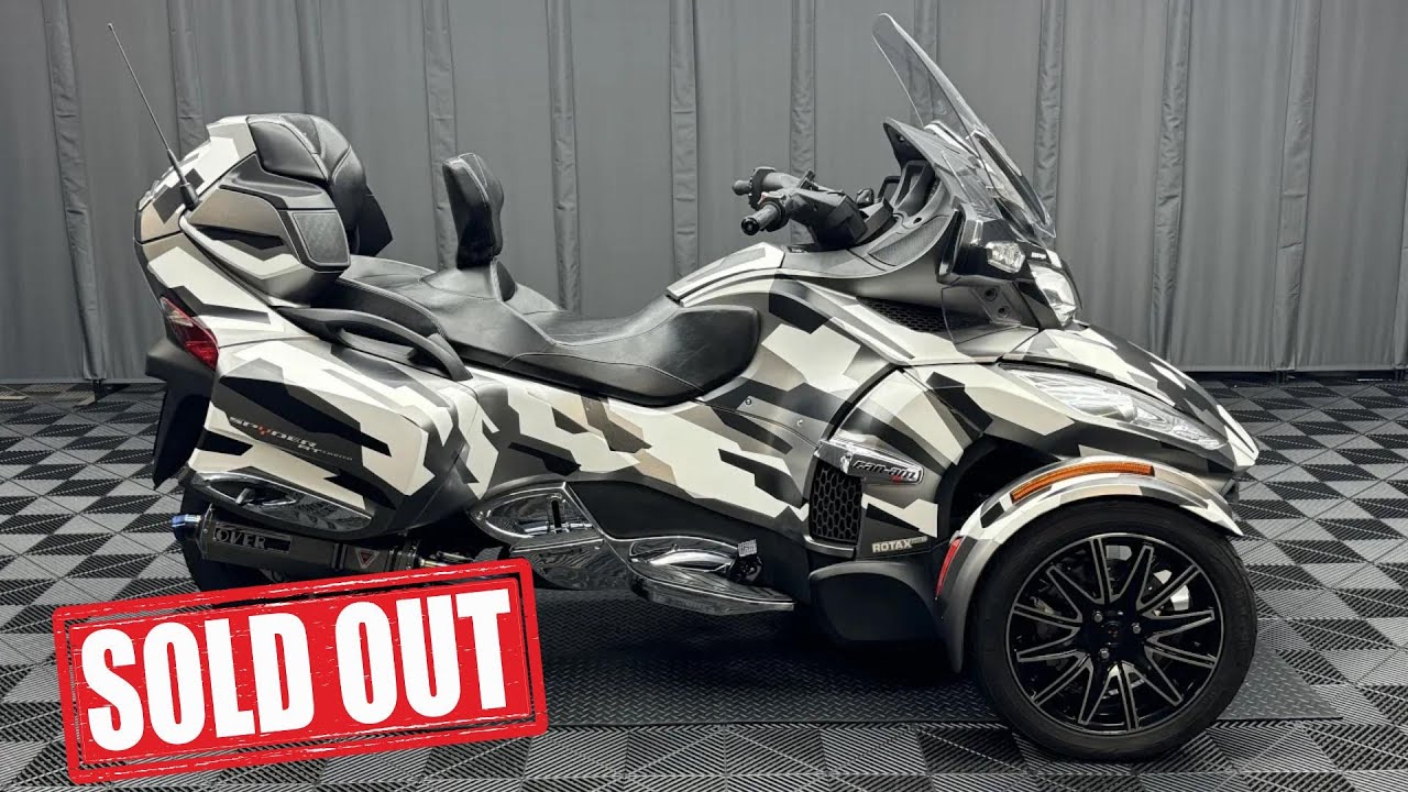 売約済み　2016年 BRP can-am SPYDER RT LIMITED カッティングシート施工 OVERチタンS/O他 25,064km カスタム総額75万相当