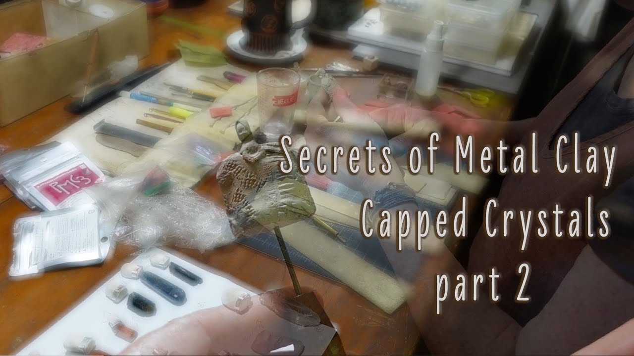 Part 2, How to create perfect fitting fine silver metal clay caps for crystals and other treasures
