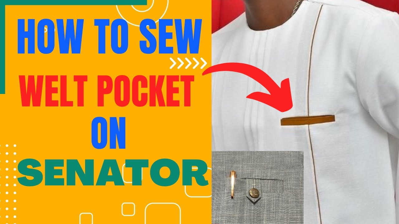 HOW TO SEW WELT POCKET ON SENATOR WEARS: Easy and fast method