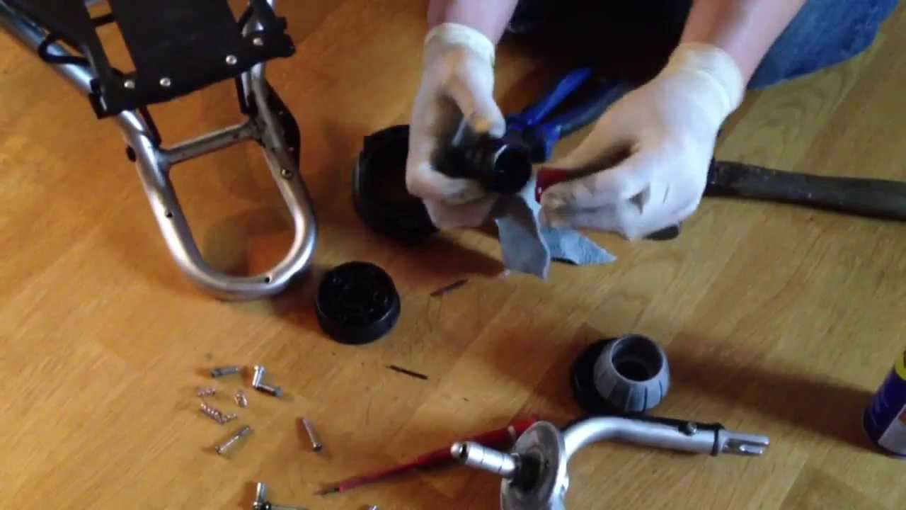How to fix the swivel mechanism housing the front wheel on a TFK Joggster Twist