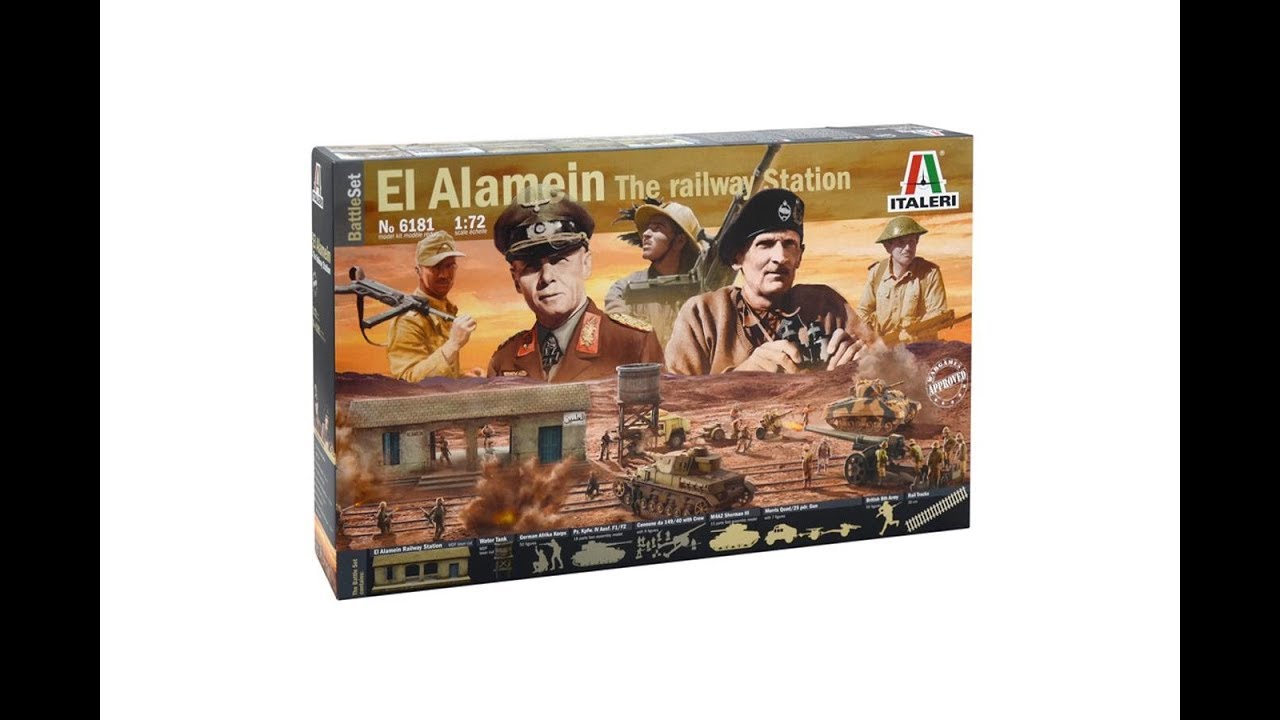 Unboxing ITALERI 6181 El Alamein The railway Station - 1/72