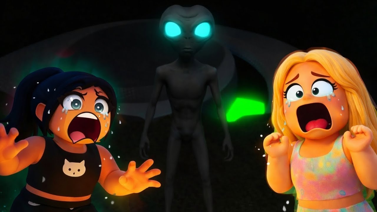👽 انحبسنا مع كائن فضائي مرعب بمنتصف الليل roblox