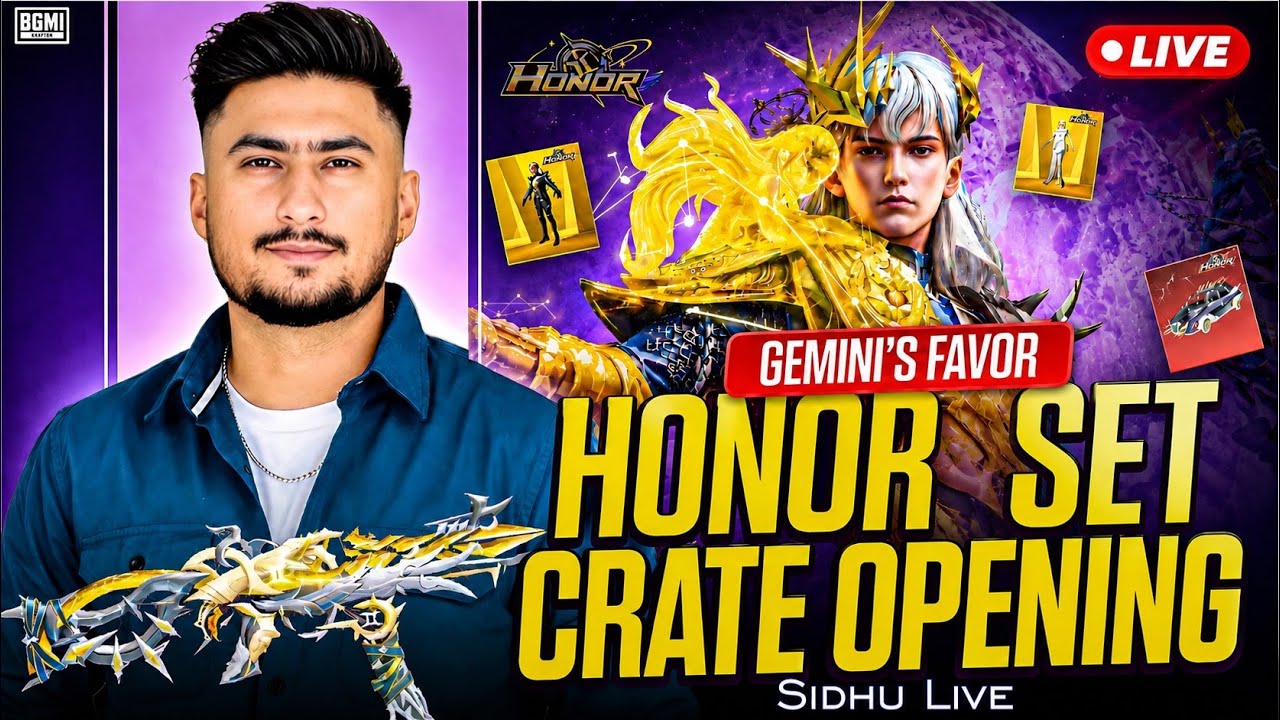 50,000 UC NEW HONOR SPIN + UMP CRATE OPENING GEMINI'S FAVOR CRATE OPENING | BGMI | PUBGM