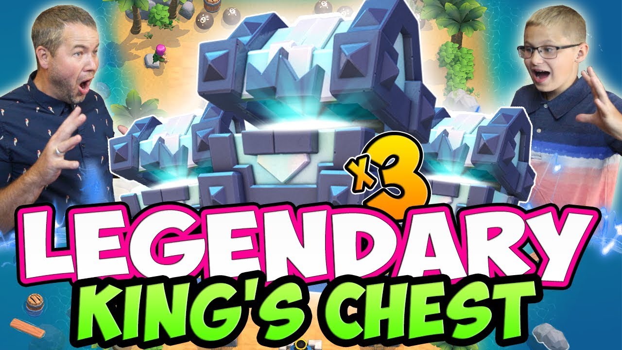 MY SON OPENS 3 LEGENDARY KING'S Chests and WE FACE OFF! HUGE FATHER SON Challenge!