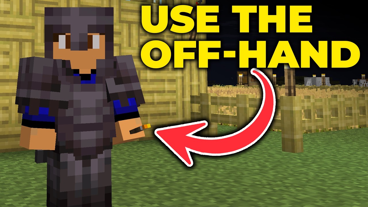 How To Use Your Off-Hand in Minecraft (Java & Bedrock)