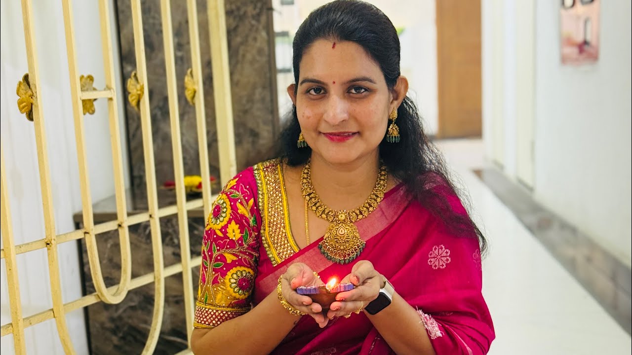 మా ఇంటి దీపావళి🪔🎆 simpleగా sweetగా చేసుకున్నాము కానీ మా పాండిచ్చేరి trip plan correct aa😱