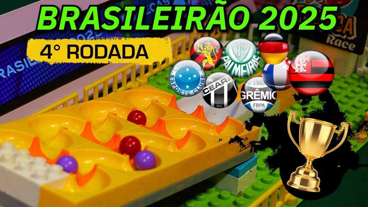 Brasileirão 2025 - 4° Rodada em Corrida com Bolinhas de Gude
