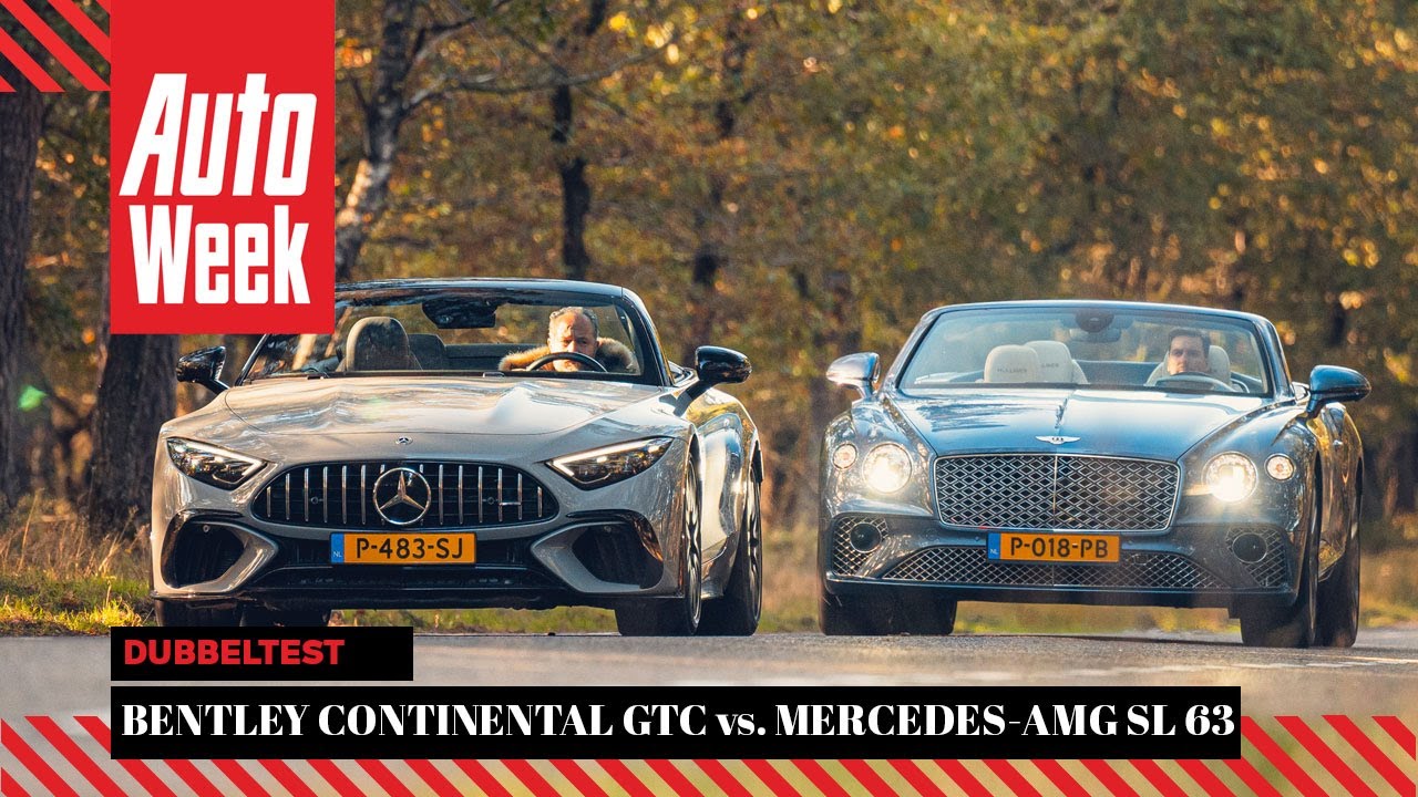 Bentley Continental GTC V8 vs. Mercedes-AMG SL 63 - AutoWeek Dubbeltest