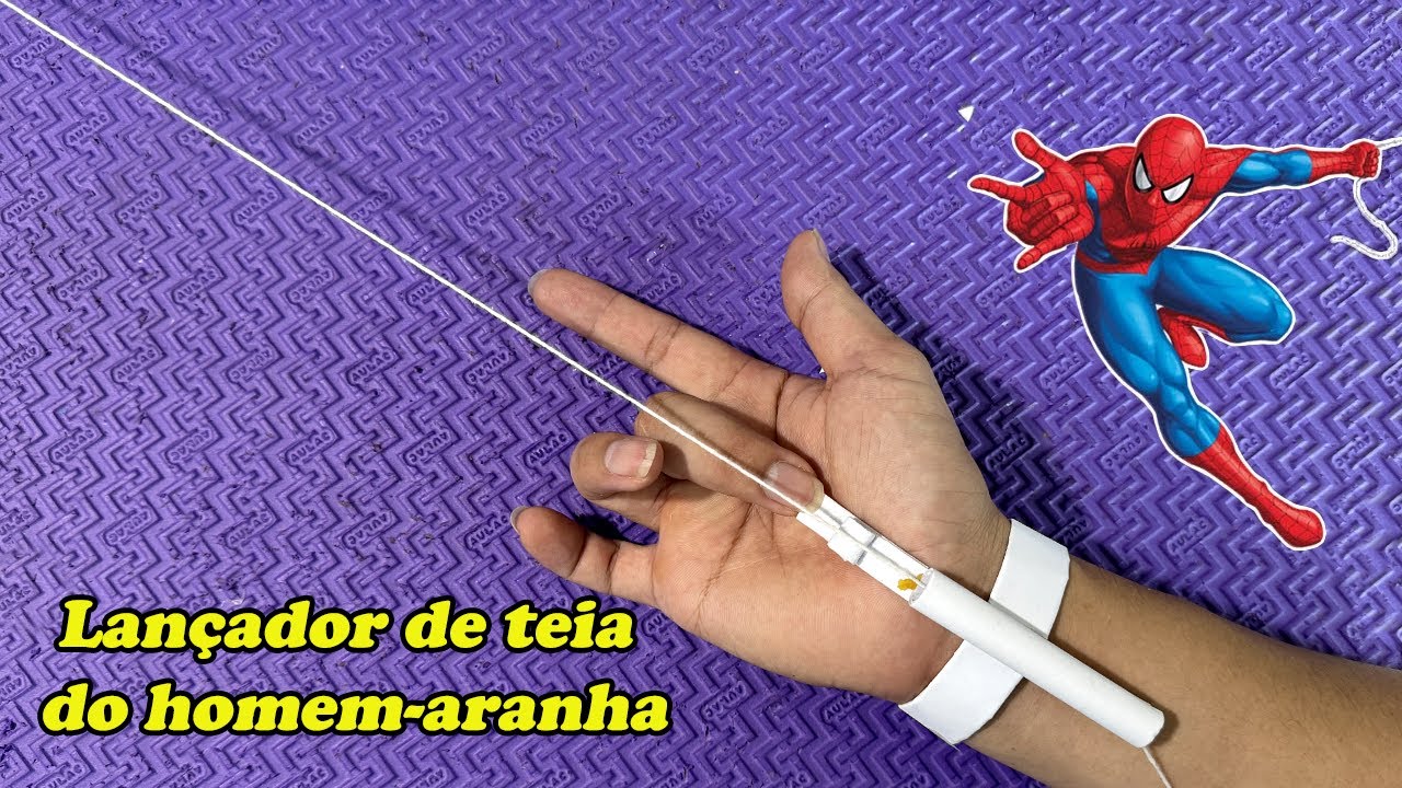 Origami Armas ,Como Fazer Um Lan&ccedil;ador De Teia Do Homem aranha De Papel