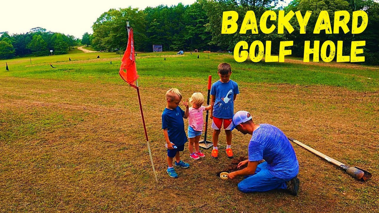 I Built a Backyard Golf Hole for my Kids