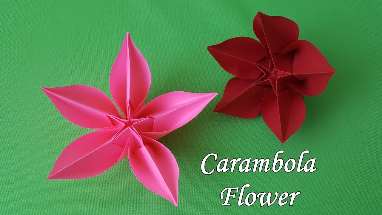 Origami Flower Carambola (How to make)