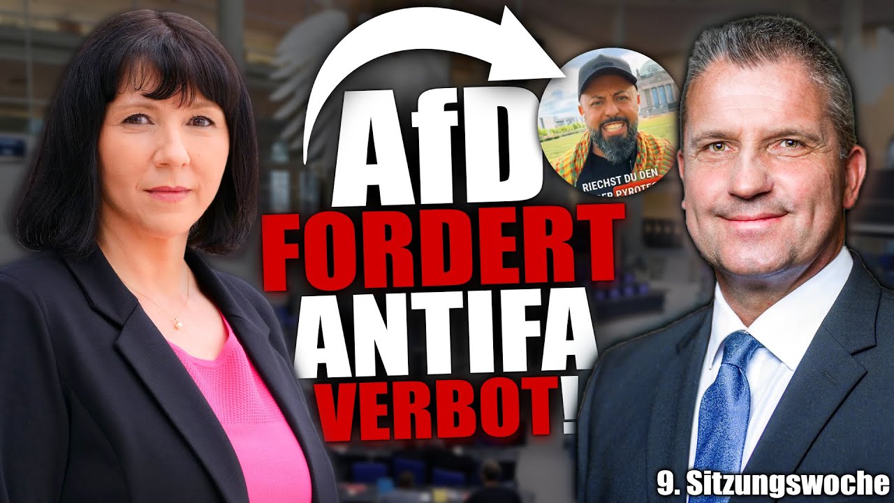 ANTIFA PAROLEN im Bundestag! 🚨 AfD KONTERT und fordert VERBOT! 💥 MERZ im Kreuzfeuer der Kritik