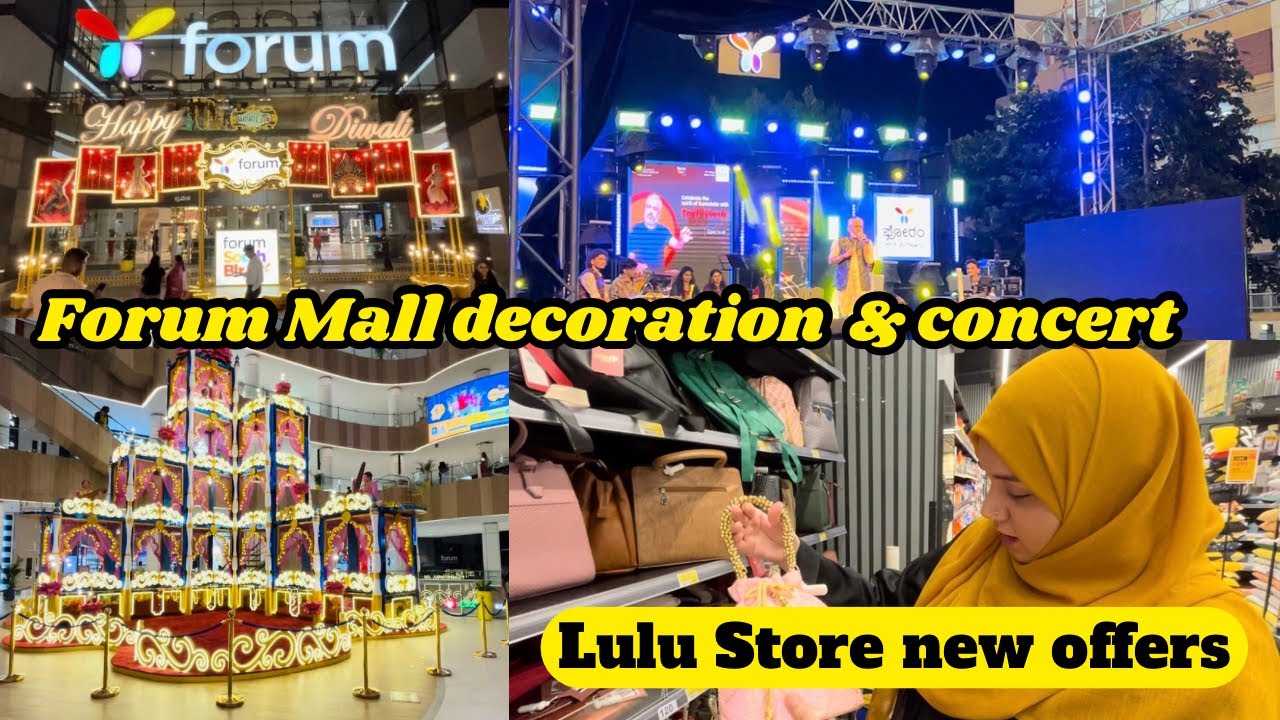 Lulu Store new offers 50%off | forum Mall me concert | full Decoration Christmas coming #vlog